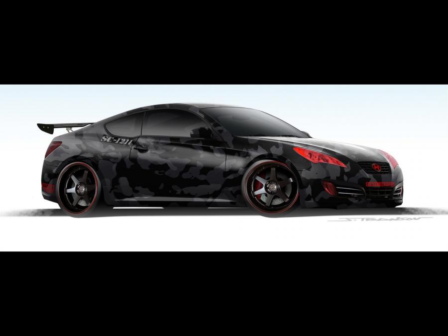 Эскиз Hyundai Genesis Coupe by Street Concepts 2008 года  (фото 2 из 8)